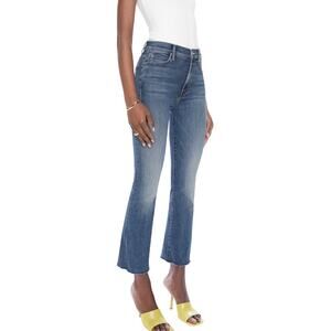 Mother The Hustler Ankle Fray Jeans Healing Jar Size 26 Crop Flare Designer